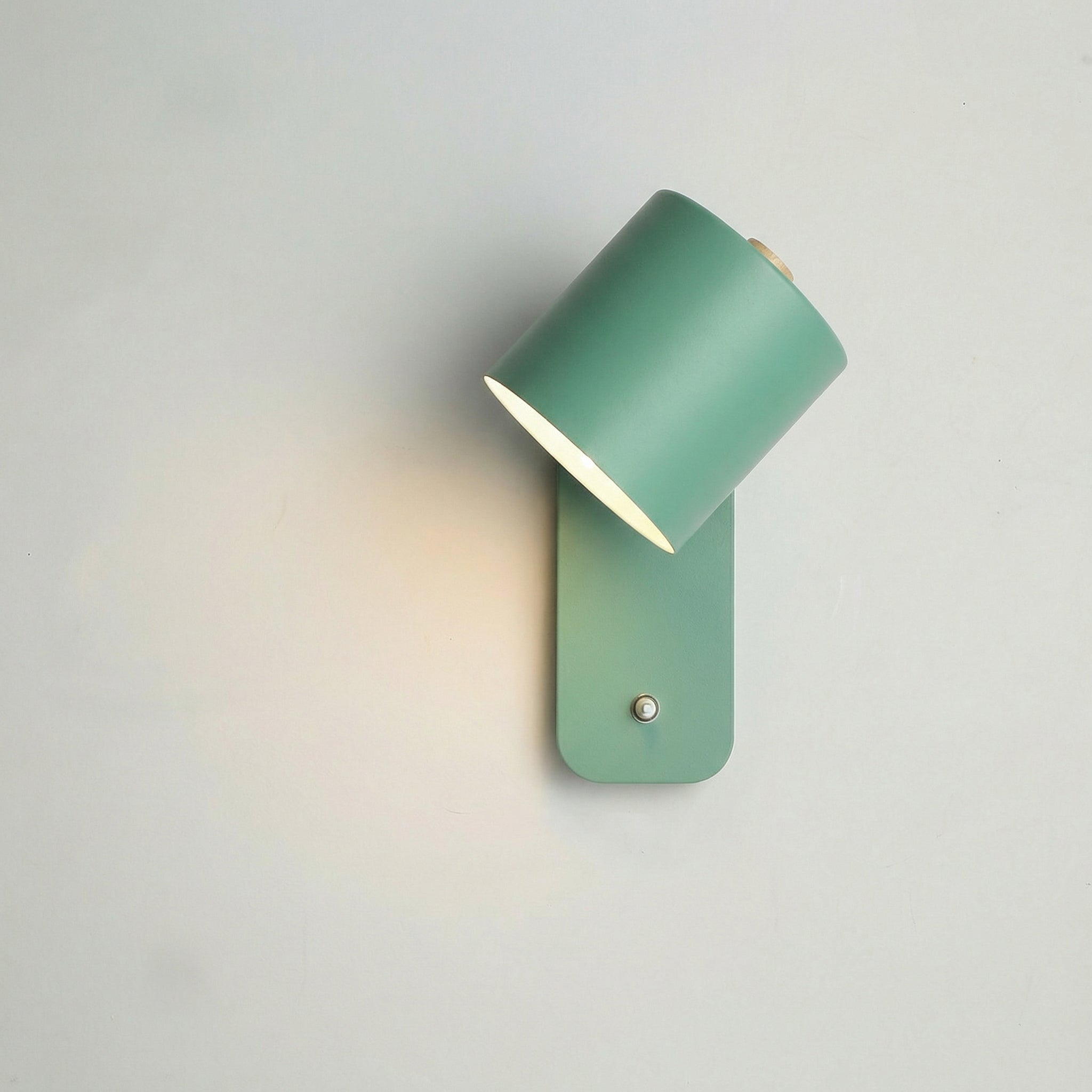 Nordic Wall-Mounted Adjustable Lamp with Integrated Switch for Bedroom and Study