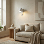 Nordic Wall-Mounted Adjustable Lamp with Integrated Switch for Bedroom and Study