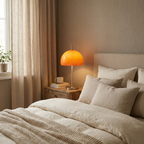 Mushroom Table Lamp for Bedroom and Living Room - Retro Dome Design with Soft Ambient Glow