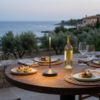 Modern Cordless LED Table Lamp with Dimmable Rechargeable Lighting for Indoor and Outdoor Use