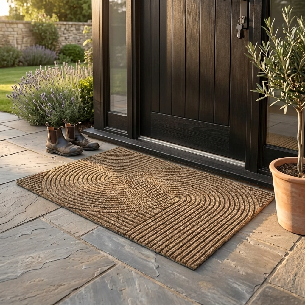 Non-Slip Door Mat for Indoor and Outdoor Use with Dirt-Resistant Textured Surface