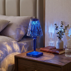 Cordless Crystal Touch Lamp with Adjustable Brightness for Indoor and Outdoor Use