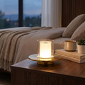 Rechargeable LED Touch Sensitive Table Lamp with Dimmable Warm Light for Modern Living Spaces