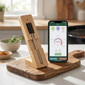 Wireless Meat Thermometer with Bluetooth Connectivity and Accurate Temperature Monitoring