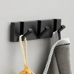 Wall-Mounted Foldable Hook for Coats and Accessories in Stainless Steel