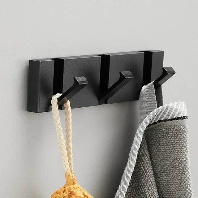 Wall-Mounted Foldable Hook for Coats and Accessories in Stainless Steel
