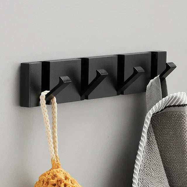Wall-Mounted Foldable Hook for Coats and Accessories in Stainless Steel