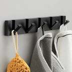 Wall-Mounted Foldable Hook for Coats and Accessories in Stainless Steel