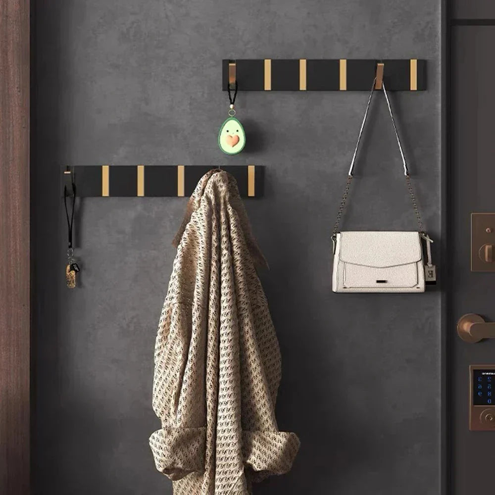 Wall-Mounted Foldable Hook for Coats and Accessories in Stainless Steel