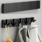 Wall-Mounted Foldable Hook for Coats and Accessories in Stainless Steel