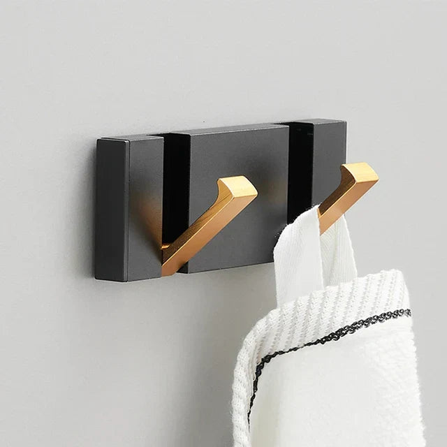 Wall-Mounted Foldable Hook for Coats and Accessories in Stainless Steel
