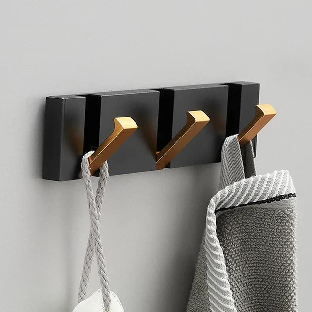 Wall-Mounted Foldable Hook for Coats and Accessories in Stainless Steel
