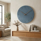 Minimalist Wall Clock with Silent Quartz Movement for Modern Home Décor