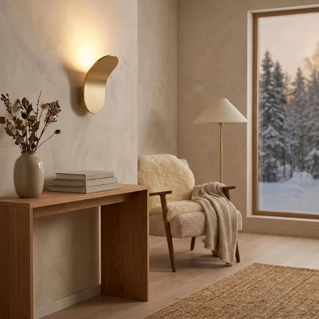 Scandinavian Wall Lamp with LED Lighting for Bedrooms and Living Rooms