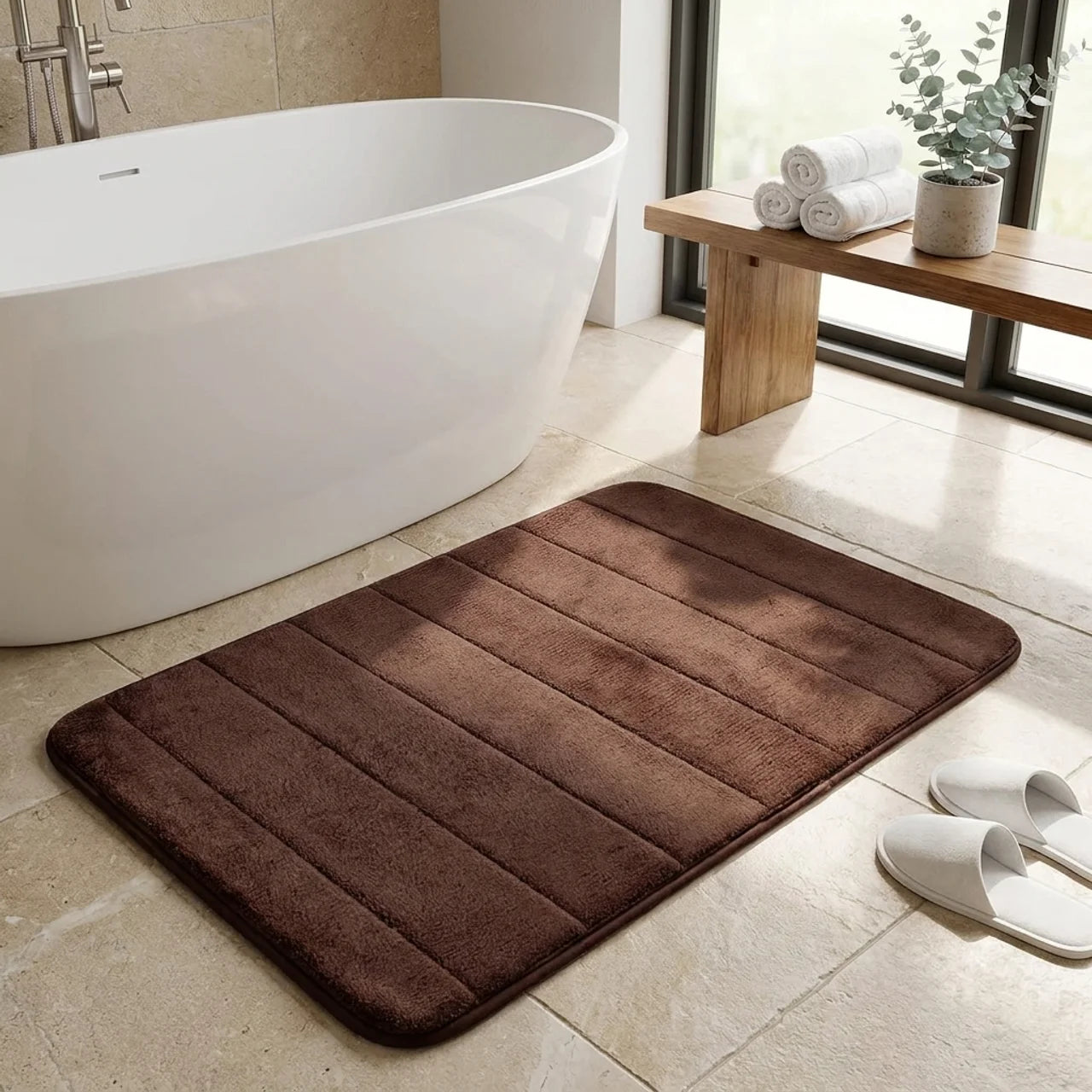 UltraSoft Absorbent Bath Mat with Anti-Slip Backing for Modern Bathrooms