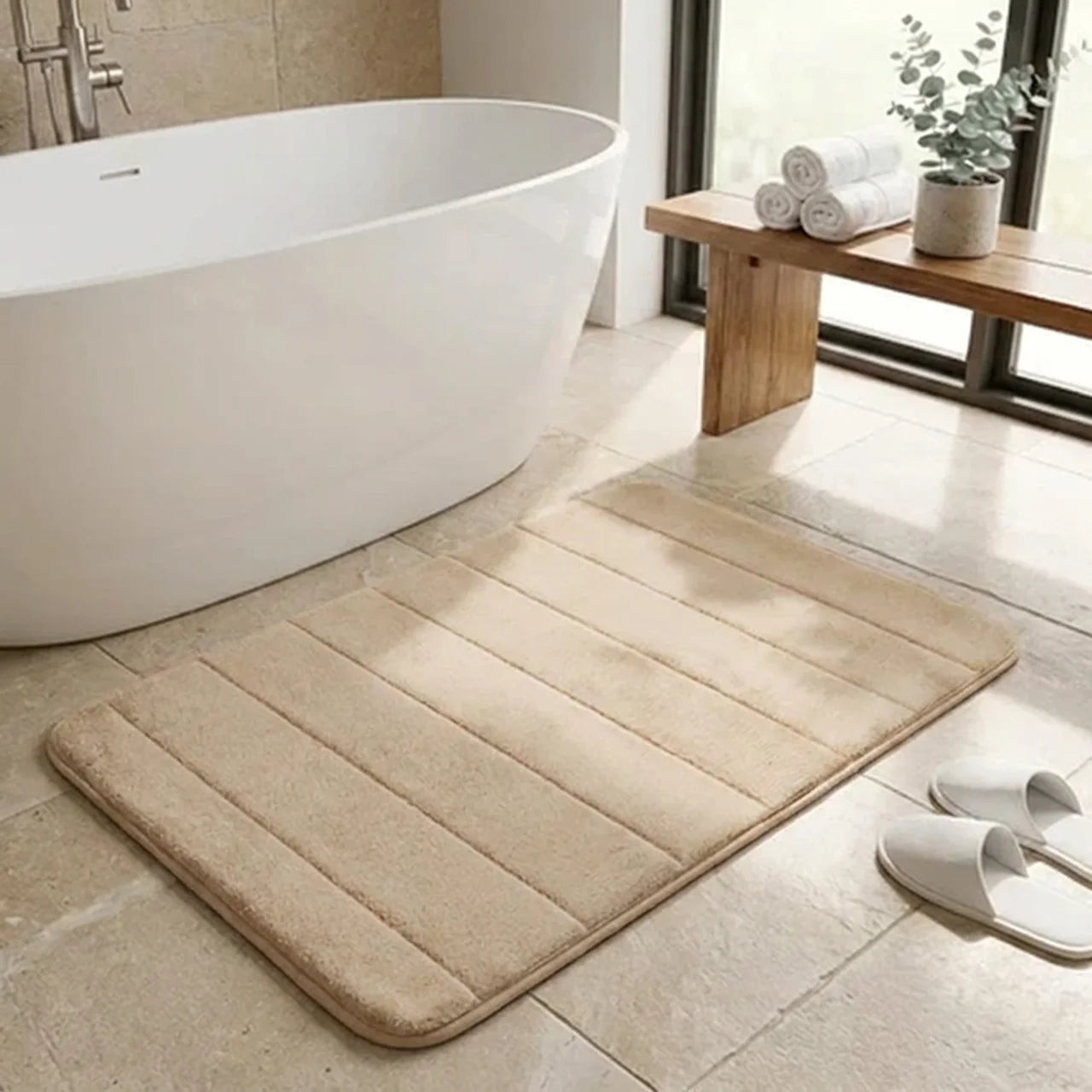 UltraSoft Absorbent Bath Mat with Anti-Slip Backing for Modern Bathrooms