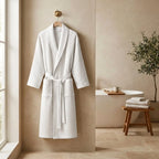 Soft Cotton Bathrobe for Comfort and Relaxation at Home