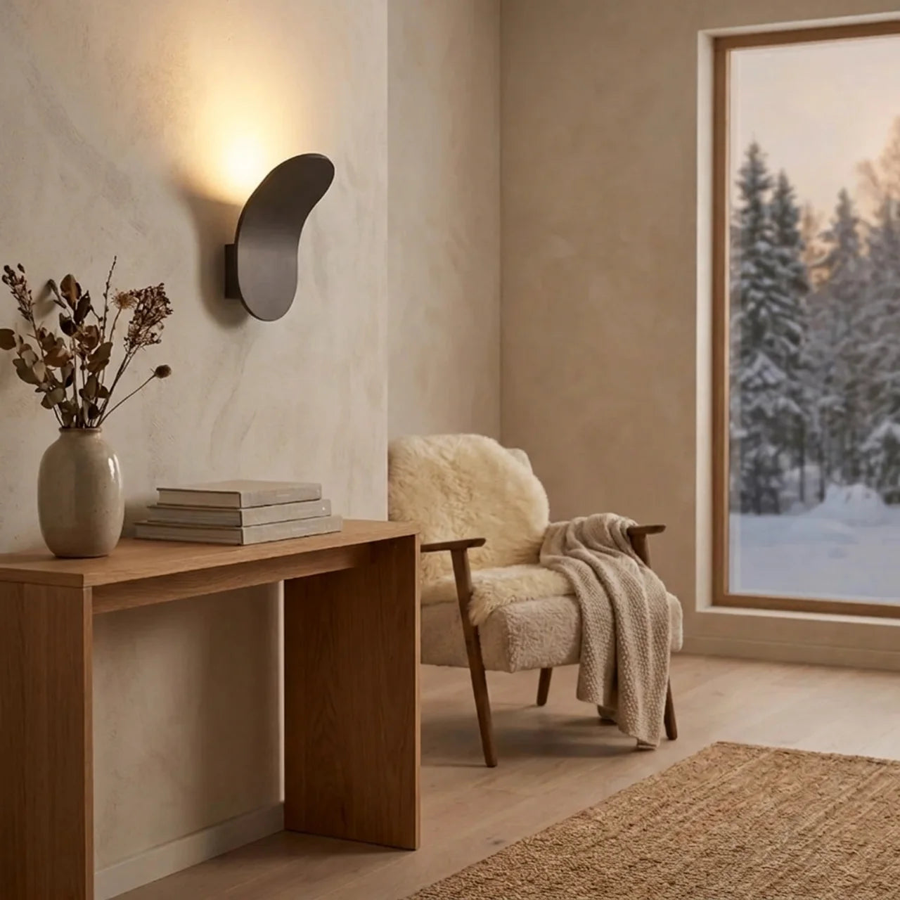 Scandinavian Wall Lamp with LED Lighting for Bedrooms and Living Rooms