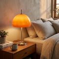 Mushroom Table Lamp for Bedroom and Living Room - Retro Dome Design with Soft Ambient Glow