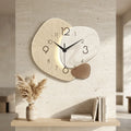 Modern Silent Wall Clock with Quartz Movement for Living Room and Office