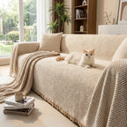 Herringbone Sofa Cover with Anti-Slip Design for Living Room Protection