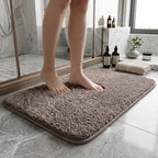 Ultra-Plush Bathroom Mat with Absorbent Microfiber and Non-Slip Backing for Spa-Like Comfort