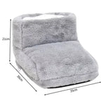 USB Heated Electric Foot Warmer with Plush Lining for Desk and Indoor Use