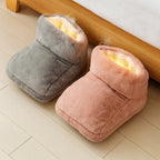 USB Heated Electric Foot Warmer with Plush Lining for Desk and Indoor Use
