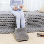 USB Heated Electric Foot Warmer with Plush Lining for Desk and Indoor Use