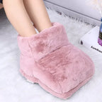 USB Heated Electric Foot Warmer with Plush Lining for Desk and Indoor Use