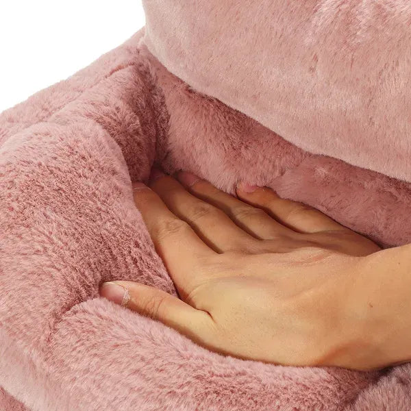 USB Heated Electric Foot Warmer with Plush Lining for Desk and Indoor Use