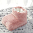 USB Heated Electric Foot Warmer with Plush Lining for Desk and Indoor Use