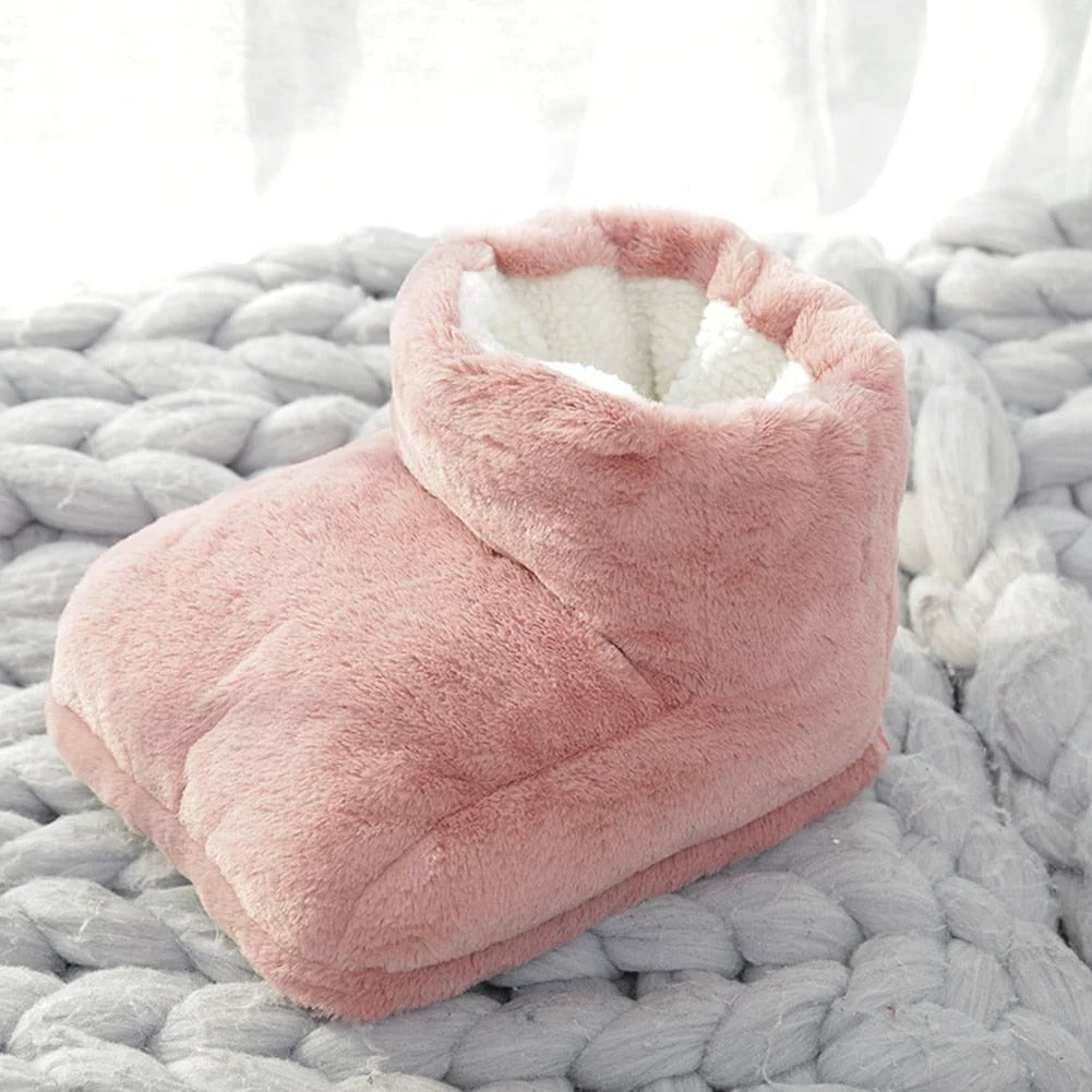 USB Heated Electric Foot Warmer with Plush Lining for Desk and Indoor Use
