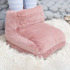 USB Heated Electric Foot Warmer with Plush Lining for Desk and Indoor Use