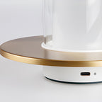 Rechargeable LED Touch Sensitive Table Lamp with Dimmable Warm Light for Modern Living Spaces