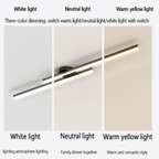 Modern Linear LED Semi-Flush Ceiling Light for Kitchen, Hallway and Home Office