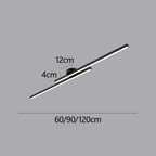 Modern Linear LED Semi-Flush Ceiling Light for Kitchen, Hallway and Home Office