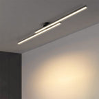 Modern Linear LED Semi-Flush Ceiling Light for Kitchen, Hallway and Home Office