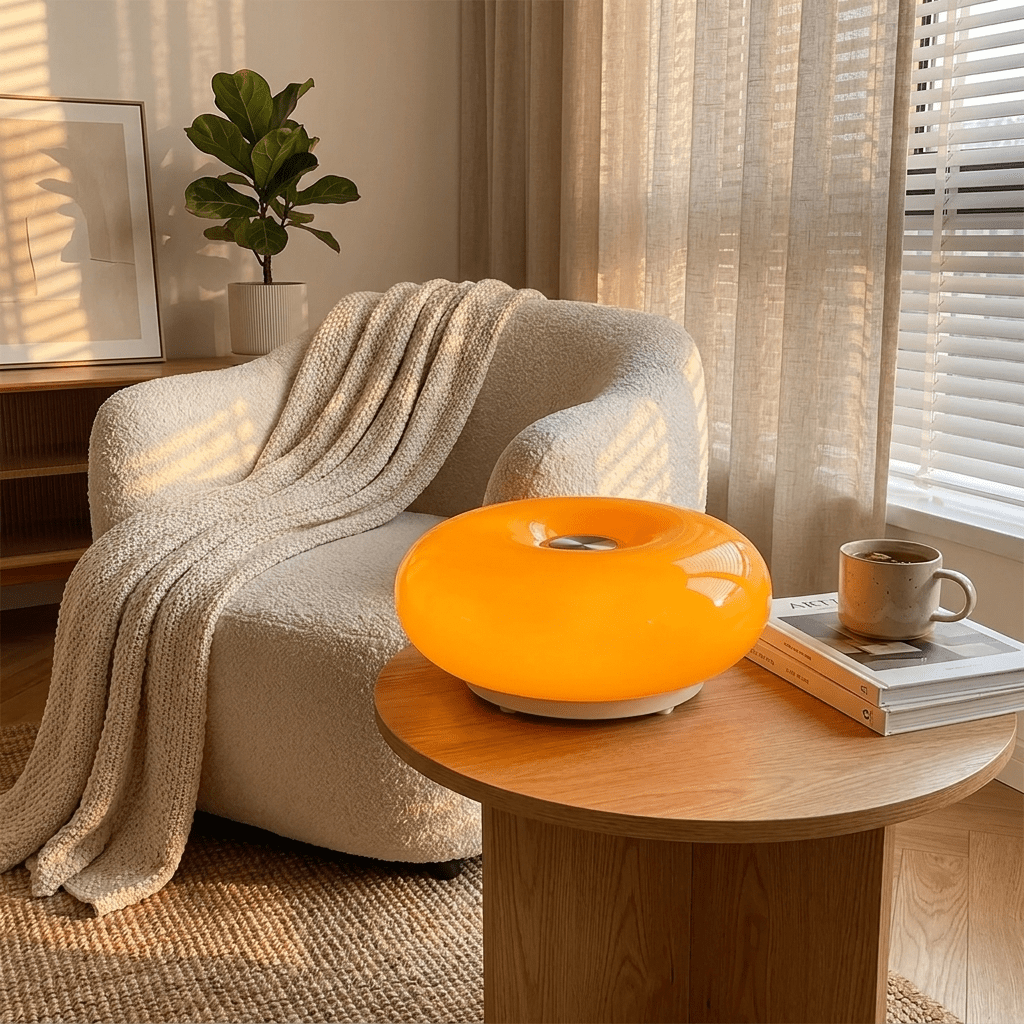 Modern Dimmable LED Table Lamp with Glass Shade for Bedroom and Living Room - Sofitte