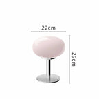 Modern Glass Table Lamp with Chrome Base for Bedroom and Living Room - Sofitte