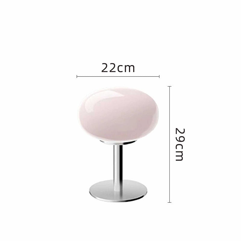 Modern Glass Table Lamp with Chrome Base for Bedroom and Living Room - Sofitte