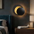 Modern LED Wall Sconce with Moon-Inspired Halo Light for Bedroom, Hallway and Living Room - Sofitte
