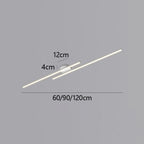 Modern Linear LED Semi-Flush Ceiling Light for Kitchen, Hallway and Home Office - Sofitte