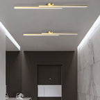 Modern Linear LED Semi-Flush Ceiling Light for Kitchen, Hallway and Home Office - Sofitte