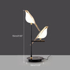 Modern Magpie Bird LED Table Lamp with Adjustable 360-Degree Head for Indoor Use