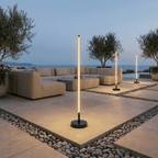 Modern Outdoor Floor Lamp with Wireless Charging for Patios and Gardens - Sofitte