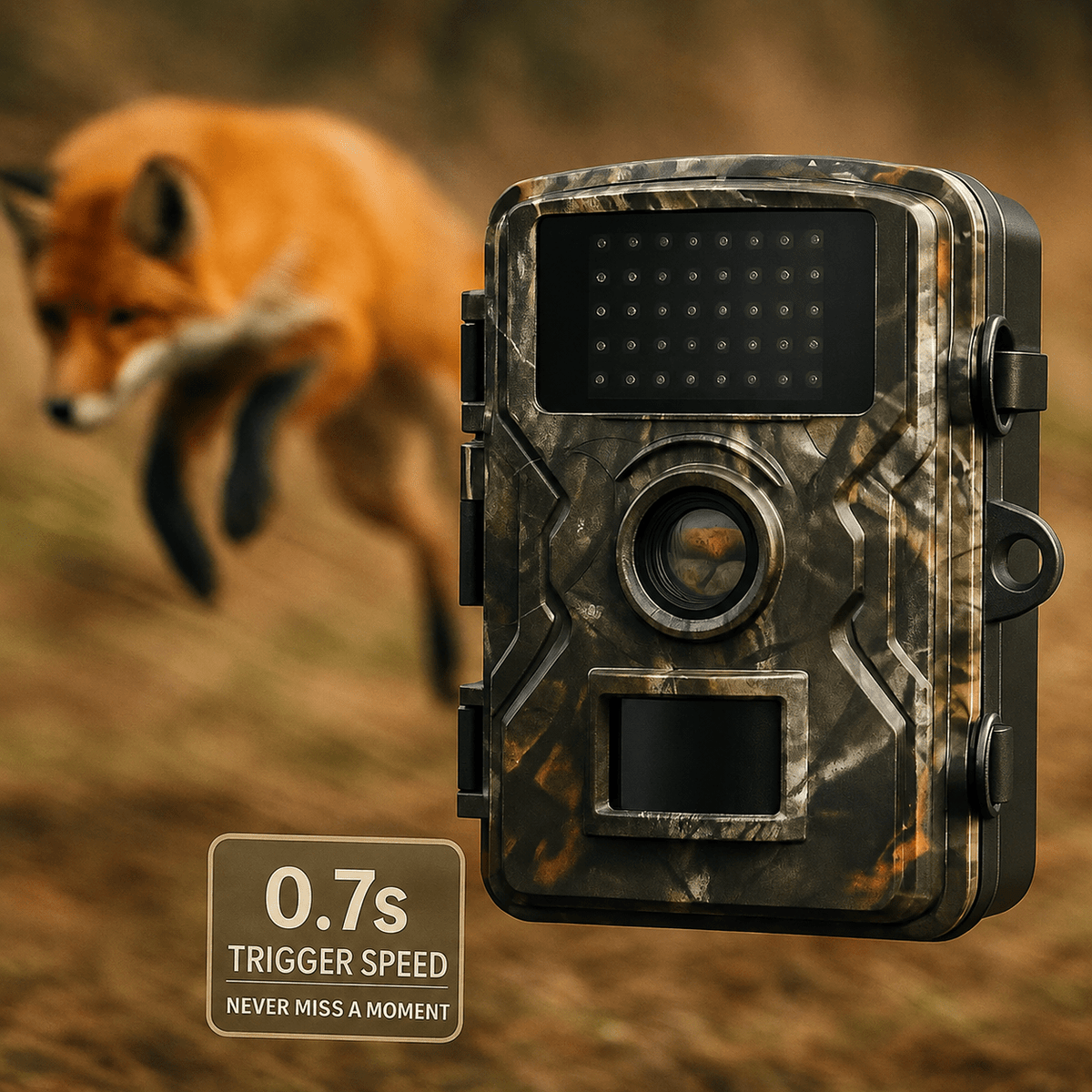 Outdoor Wildlife Trail Camera with Night Vision and Fast Trigger Speed - Sofitte