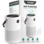 Portable Air Purifier with True HEPA Filter and Rechargeable Battery for Clean Air - Sofitte