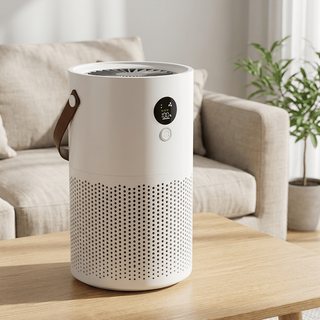 Portable Air Purifier with True HEPA Filter and Rechargeable Battery for Clean Air - Sofitte