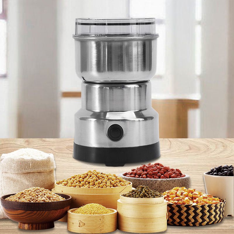 Portable Food Mill - One-Touch Grinder for Coffee, Herbs, Spices and Grains - Sofitte